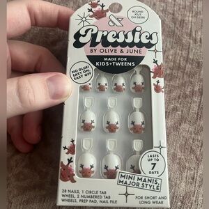 *5/$30* Pressies by Olive & June Kids' Reindeer Press-On Nails